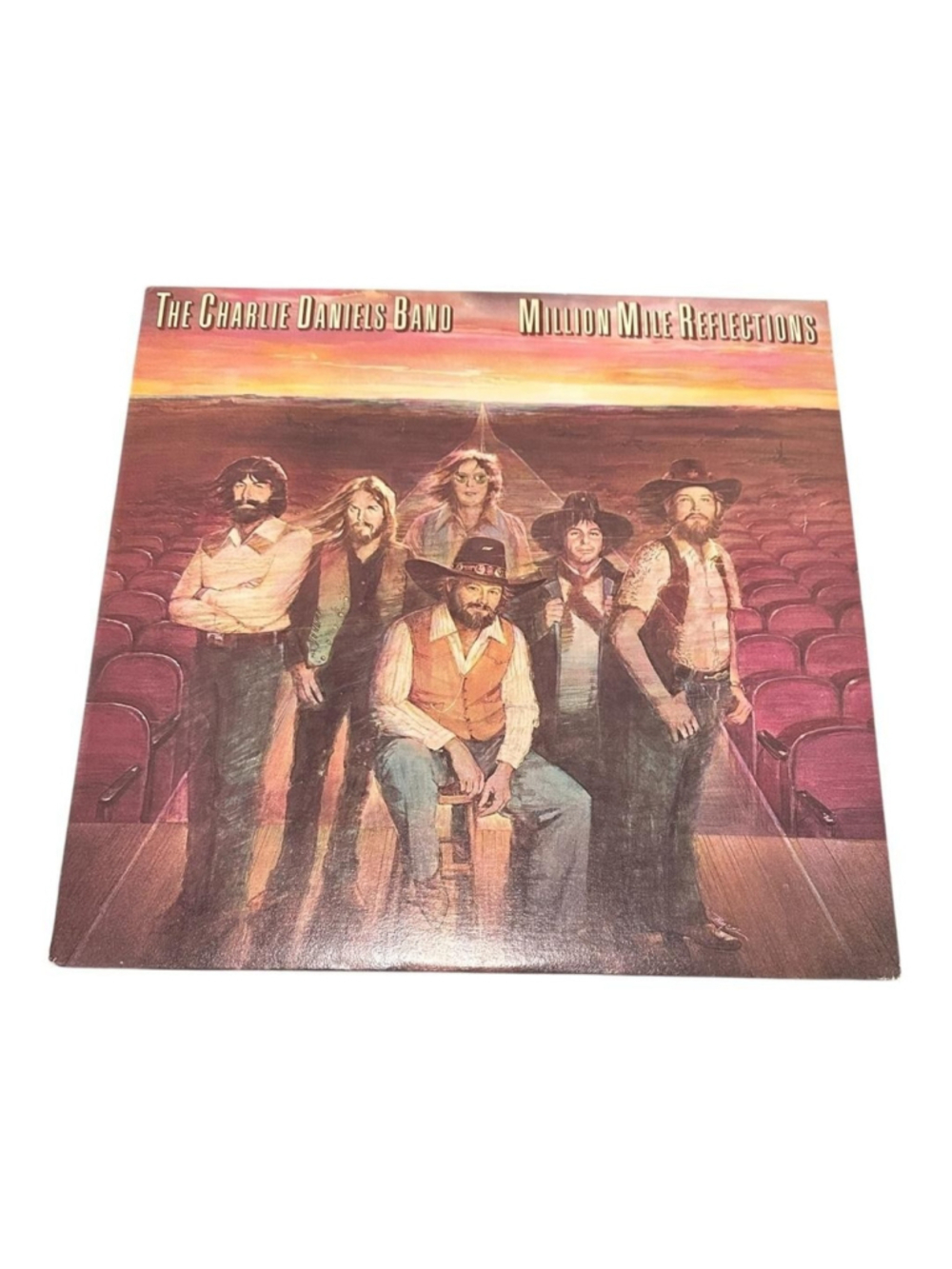Vintage Charlie Daniels Vinyl LP Million Mile Reflections Epic Country Black